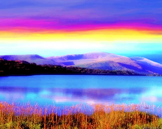 Colorful Sky Landscapes Painting By Numberss.png