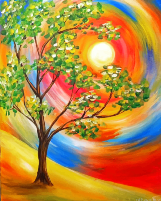 Colorful Tree Of Life Painting By Numberss.png