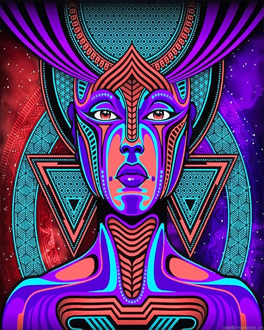 Colorful Woman Gala Patria Painting By Numberss.png