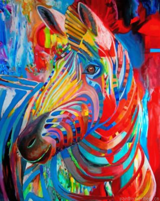 Colorful Zebra Painting By Numbers.png