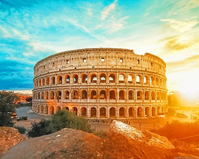 Colosseum Rome Monuments Painting By Numbers.png