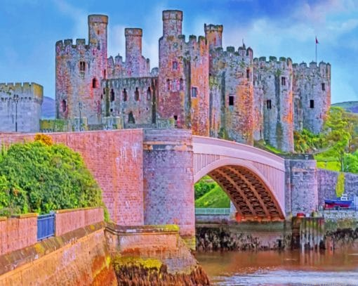 Conwy Castle Wales Buildings Painting By Numberss.png