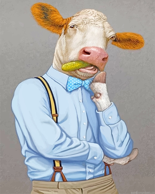 Cool Cow Animals Painting By Numberss.png