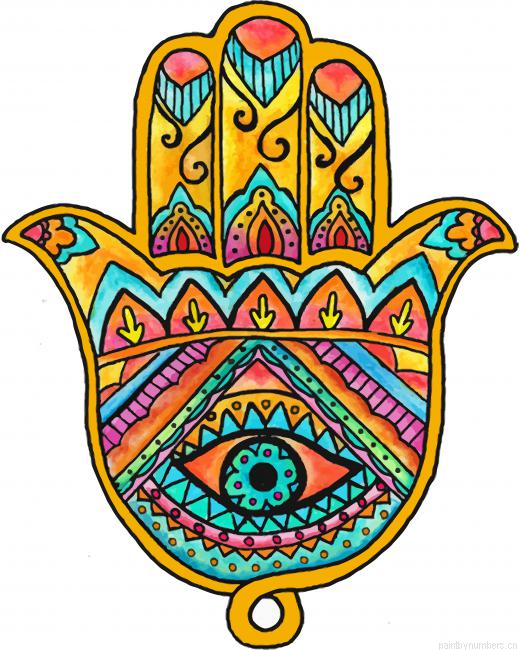 Cool Hamsa Painting By Numbers.png