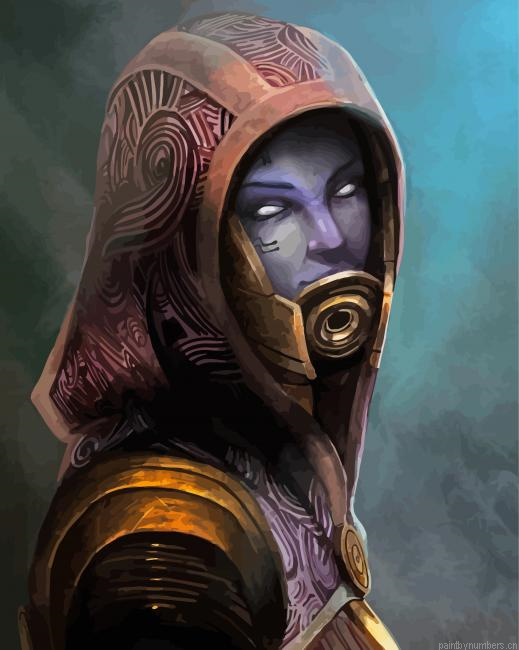 Cool Quarian Painting By Numberss.png