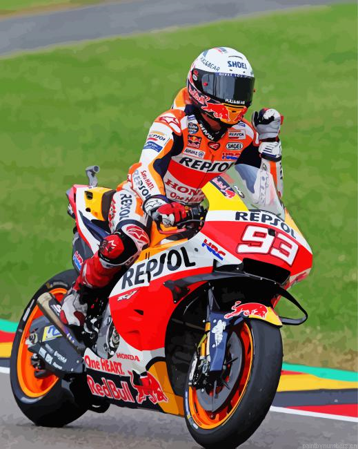 Cool Repsol Honda Racing Painting By Numberss.png
