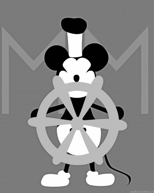 Cool Steamboat Willie Painting By Numberss.png