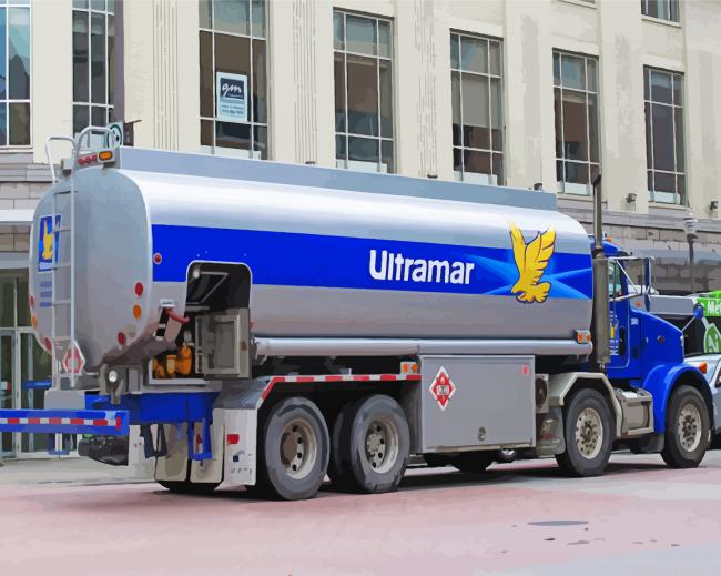 Cool Ultramar Tanker Truck Painting By Numberss.png