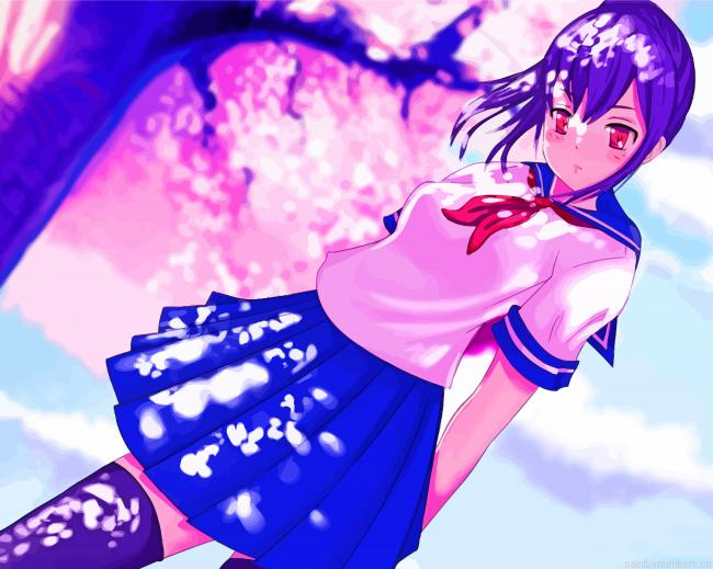 Cool Yandere Simulator Painting By Numberss.png