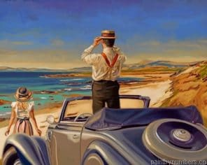 Couple Contemplating The Beach Painting By Numberss.png
