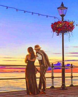 Couple Contemplating The Sea Painting By Numberss.png