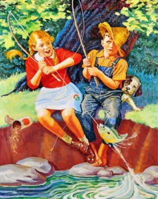Couple Fishing Painting By Numbers.png