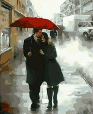 Couple In The Rain Painting By Numberss.png