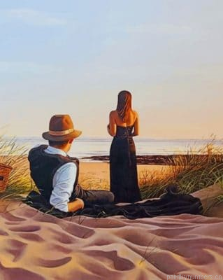 Couple On The Beach Painting By Numberss.png