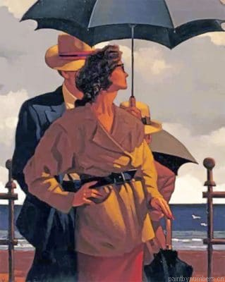 Couple Under The Same Umbrella Painting By Numberss.png