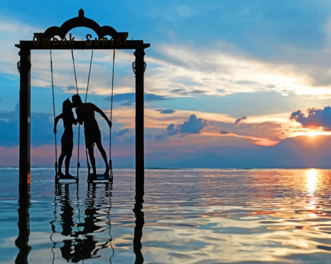 Couples Swing Silhouette Painting By Numbers.png