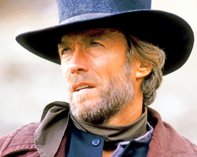 Cowboy Clint Eastwood Actors Painting By Numberss.png