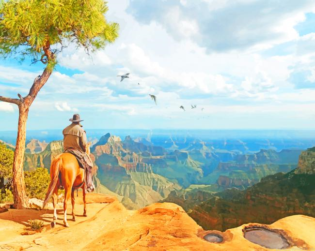 Cowboy Life In Open World Painting By Numberss.png