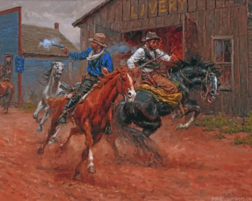 Cowboys Western Art Painting By Numbers.png
