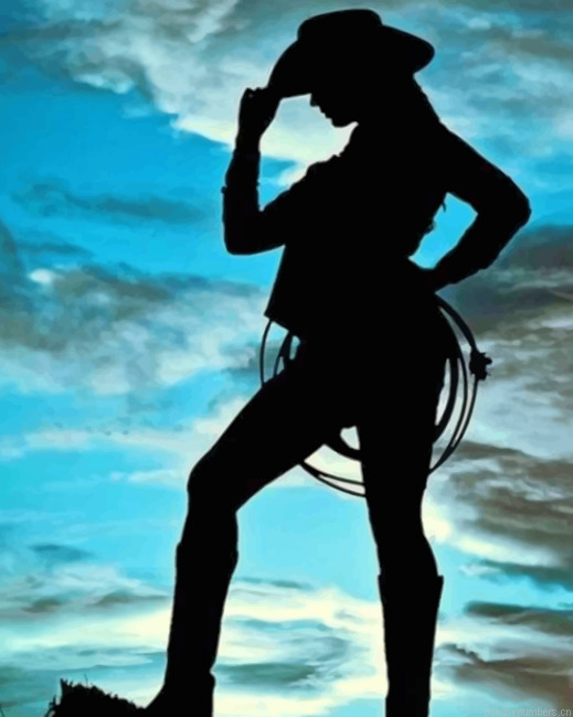 Cowgirl Silhouette Painting By Numberss.png