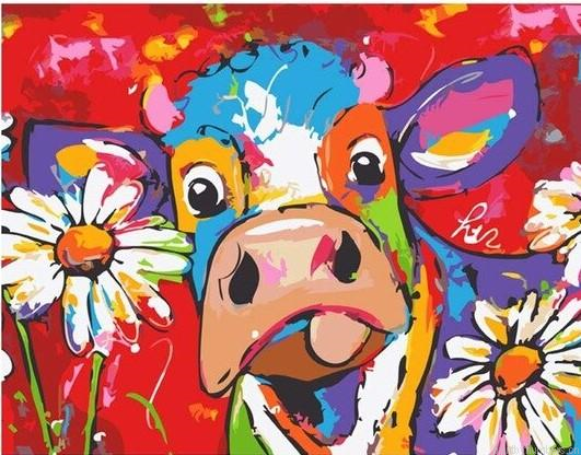 Cows And Flowers Painting By Numberss.png