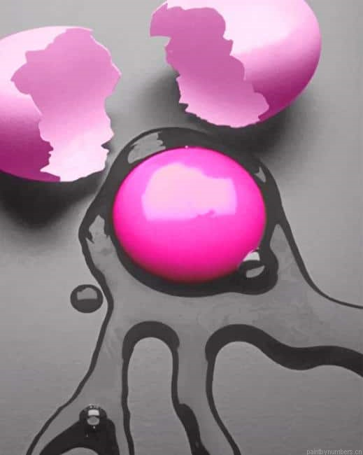 Cracked Pink Egg Painting By Numberss.png