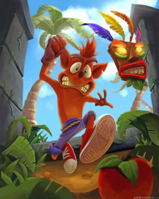 Crash Bandicoot Game Painting By Numberss.png