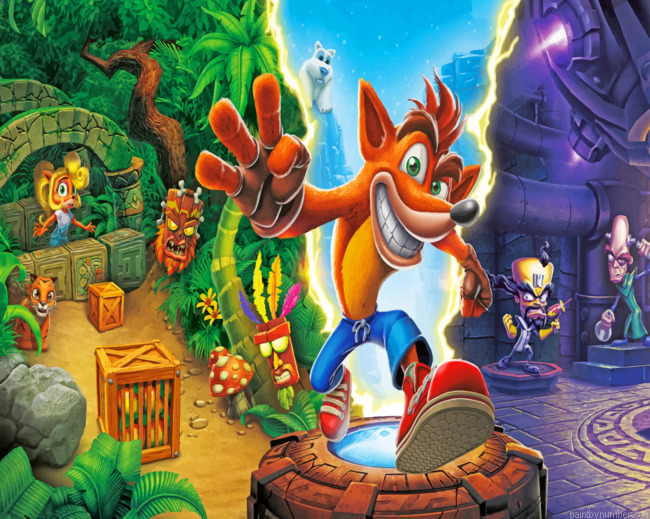 Crash Bandicoot N. Sane Trilogy Painting By Numb.png