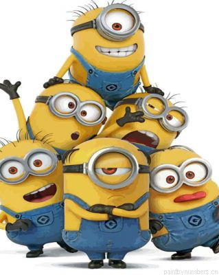 Crazy Minions Painting By Numbers.png