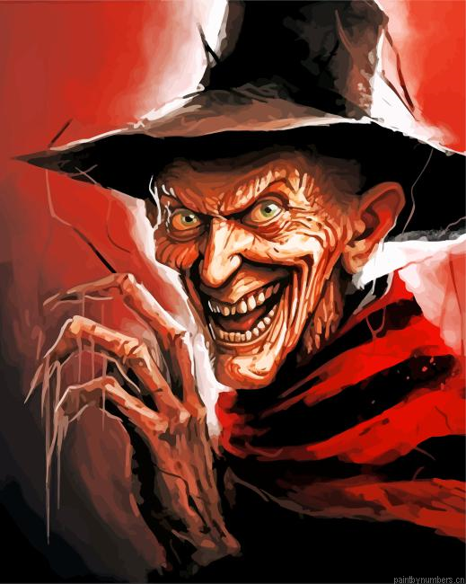 Creepy Freddy Krueger Painting By Numberss.png