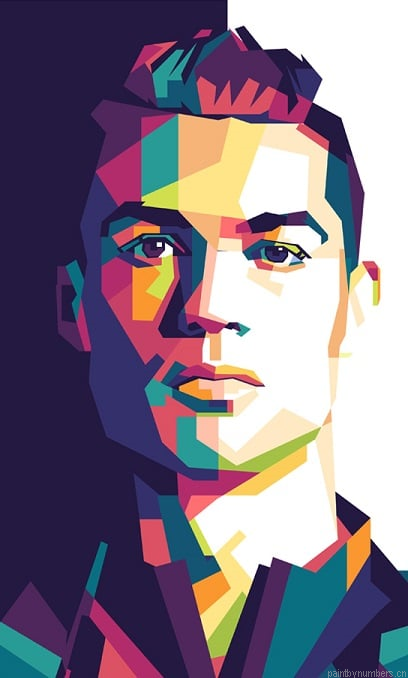 Cristiano Ronaldo On Pop Art Painting By Numbers.png