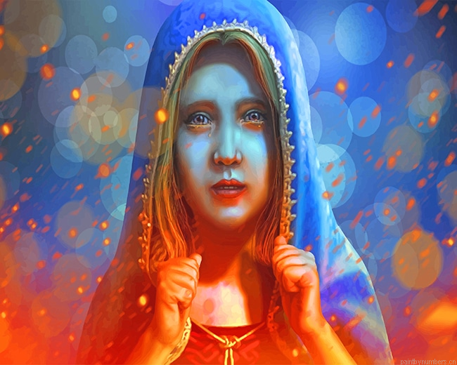 Crying Little Girl Painting By Numberss.png