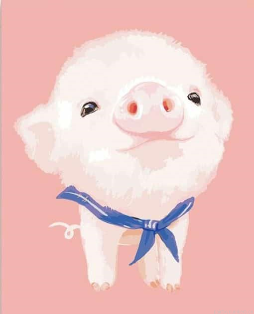 Cut Pink Pig Painting By Numbers.png
