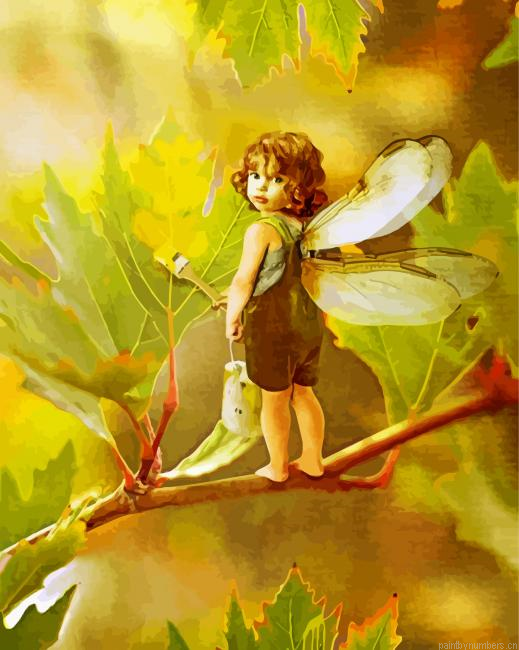 Cute Fairy Boy Painting By Numbers.png