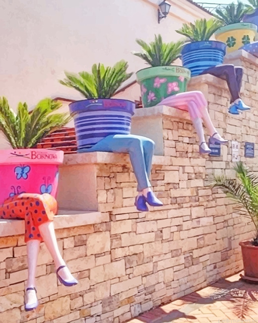 Cute Flower Pot People Painting By Numberss.png