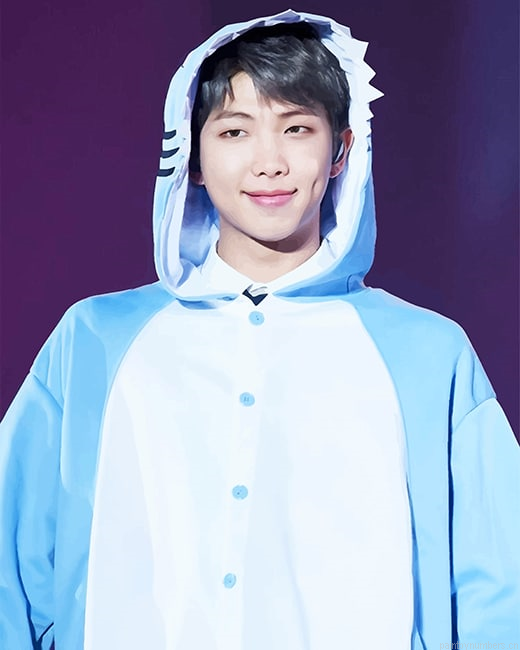 Cute Kim Namjoon Rm Rappers Painting By Numbers.png