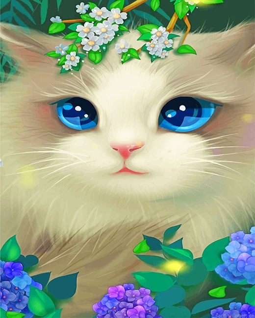 Cute Little Kitty Animals Painting By Numbers.png