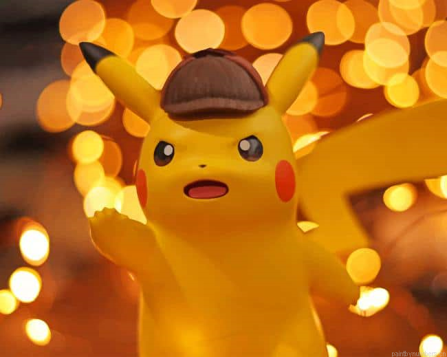 Cute Little Pikachu Pokemon Painting By Numberss.png