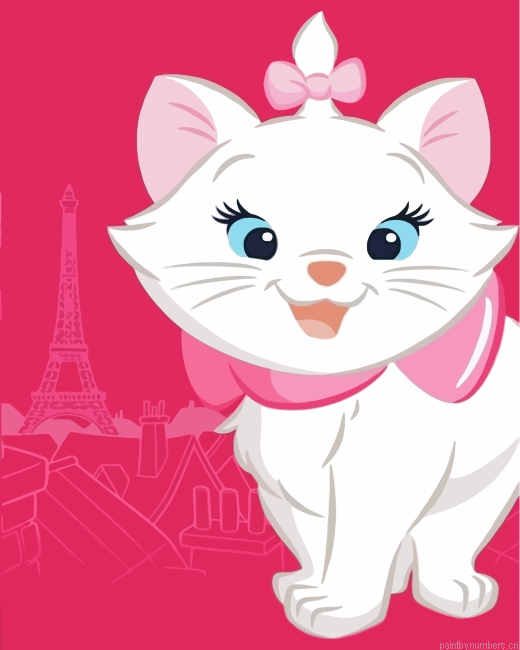 Cute Marie Aristocats Painting By Numbers.png