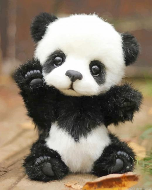 Cute Panda Animals Painting By Numbers.png