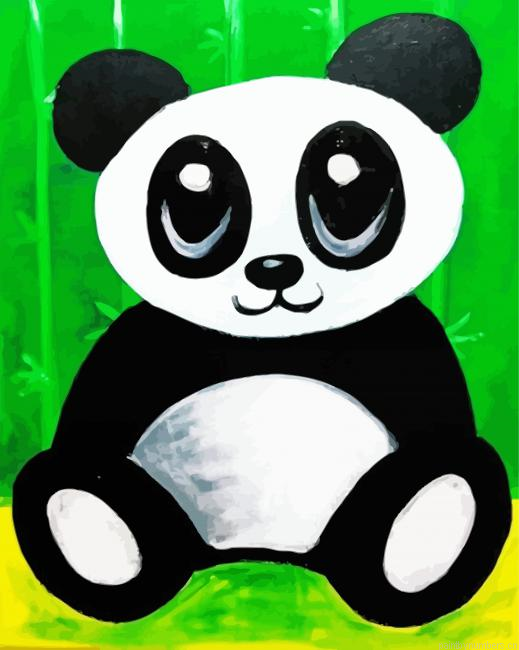 Cute Panda Painting By Numberss.png