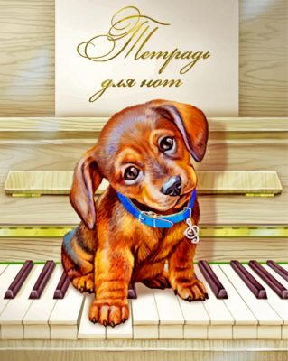 Cute Puppy Painting By Numbers.png