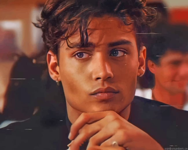 Cute Young Johnny Depp Actors Painting By Numberss.png