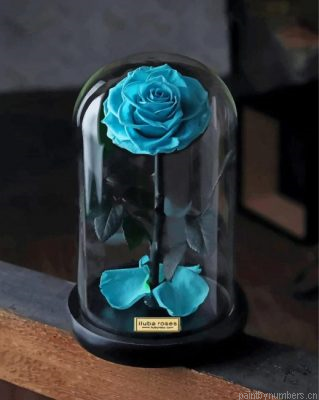 Cyan Glass Rose Painting By Numbers.png