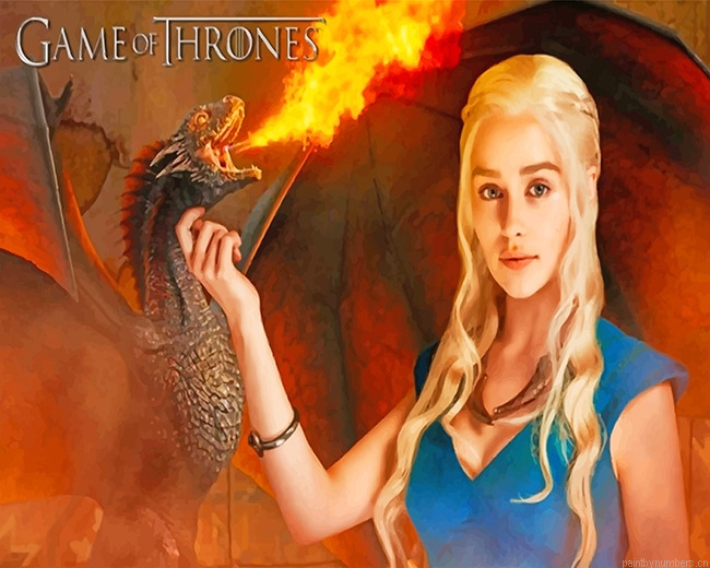Daenerys Targaryen Got Emilia Clarke Painting By Numberss.png
