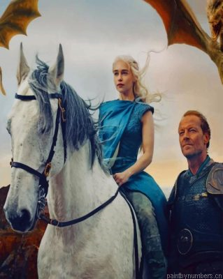 Daenerys Targaryen With Jorah Mormont Painting By Numbers.png