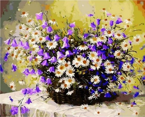 Daisy Flowers Painting By Numberss.png