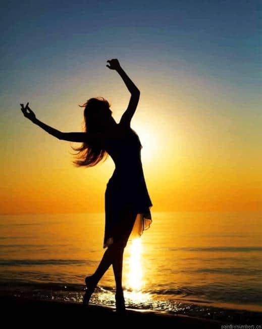 Dancing Girl Silhouette Painting By Numberss.png