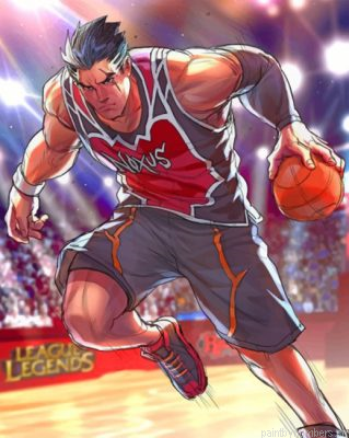 Darius Playing Basketball Painting By Numbers.png