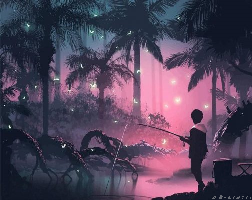 Dark Tropical Forest Painting By Numbers.png